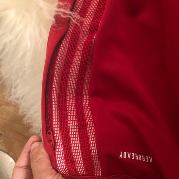 SOLD!! BNWT ADIDAS TIRO 21 power candy red pants in size Medium men’s!! - Picture 6 of 9